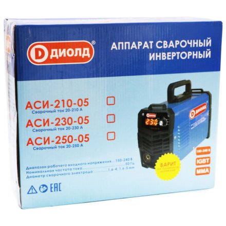 Аппарат сварочный инверторный Диолд АСИ 210-05 купить в Екатеринбурге