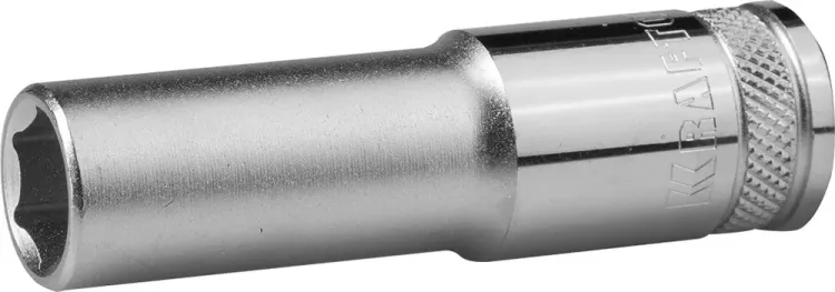 Торцовая головка KRAFTOOL "INDUSTRIE QUALITAT", удлиненная, Cr-V, FLANK, хромосатинированная, 1/2", 13 мм 27807-13_z01 купить в Екатеринбурге