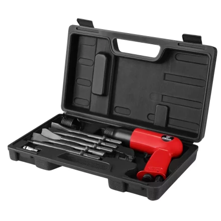 Молоток отбойный пневматический DEKO DKPT04 SET 3, 018-1104, в чемодане с набором 8 предметов купить в Екатеринбурге