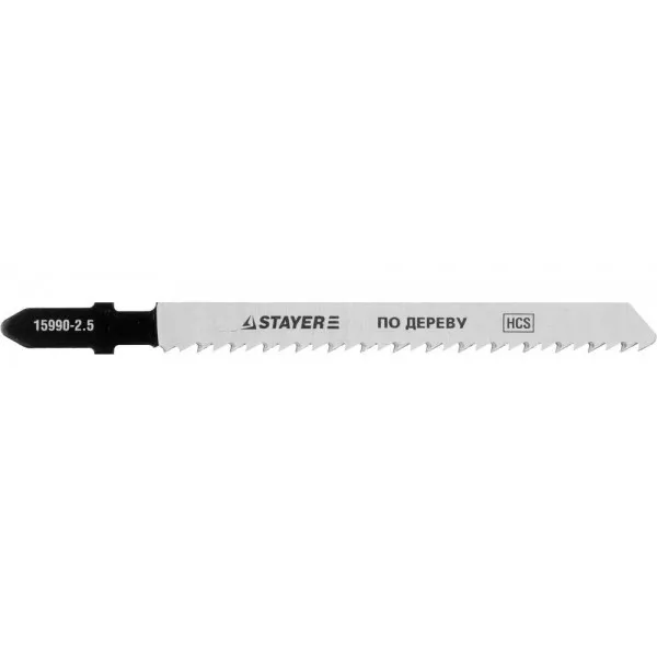 Полотна STAYER "PROFI", T101B, для эл/лобзика, HCS, по дереву, ДСП, ДВП, EU-хвост., шаг 2,5мм, 75мм, 2шт 15990-2.5_z01 купить в Екатеринбурге