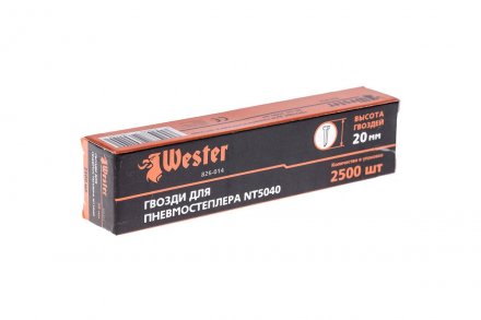 Гвозди для степлера WESTER 826-014 1 х 1.25 х 20 мм 2500 шт. купить в Екатеринбурге