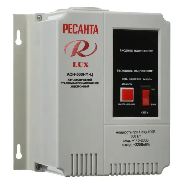 Стабилизатор напряжения Ресанта АСН-500Н/1-Ц LUX 63/6/39 купить в Екатеринбурге