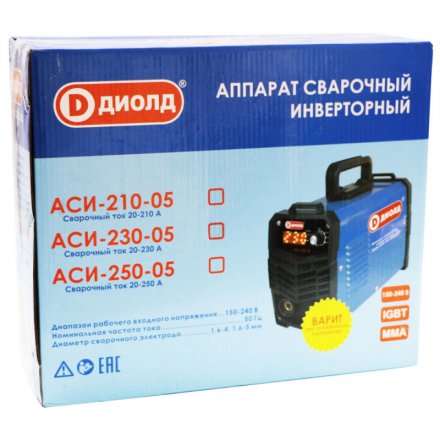 Аппарат сварочный инверторный Диолд АСИ 230-05 купить в Екатеринбурге