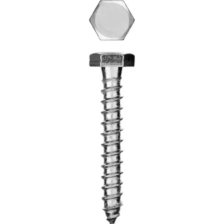 Шурупы ЗУБР &quot;МАСТЕР&quot; с шестигранной головкой, оцинкованные, 8x40мм, 80шт 4-300451-08-040 купить в Екатеринбурге