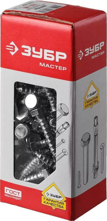 Шурупы ЗУБР "МАСТЕР" с шестигранной головкой, оцинкованные, 8x40мм, 80шт 4-300451-08-040 купить в Екатеринбурге
