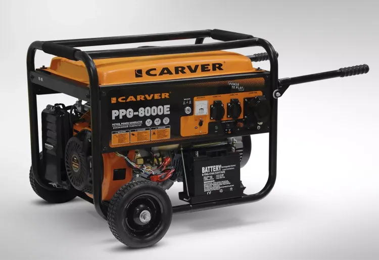 Генератор бензиновый CARVER PPG-8000Е LT-190F купить в Екатеринбурге