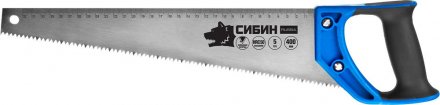 Ножовка по дереву (пила) 400 мм, шаг 5 TPI (4,5 мм), СИБИН 15055-40 купить в Екатеринбурге
