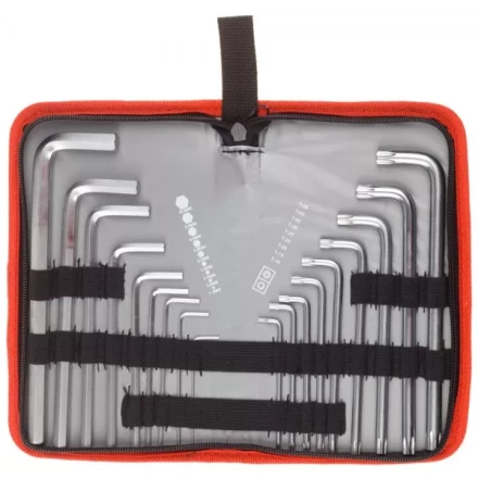 Набор ключей имбусовых ЗУБР &quot;МАСТЕР&quot;Cr-V,нейлон чехол,HEX 1,5-10 мм длинные 9 шт,TORX Т10-Т50  длинные 9 шт 27463-H18 купить в Екатеринбурге