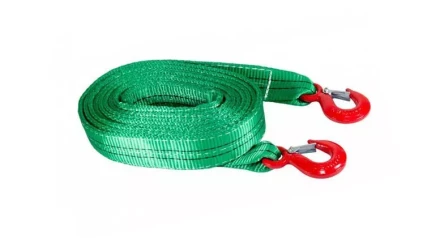 Буксир текстильный ленточный TOR БТЛ 6,0 т 8,0 м (крюк-крюк) 1048810 купить в Екатеринбурге