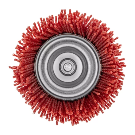 Щетка для дрели, 75 мм, Чашка, со шпилькой, нейлоновая щетина Denzel 74436 купить в Екатеринбурге