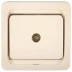 Розетка СВЕТОЗАР &quot;ГАММА&quot; телевизионная одинарная, цвет бежевый SV-54115-B купить в Екатеринбурге