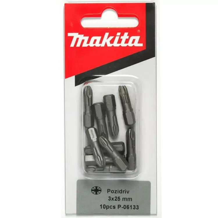 Биты Makita PZ3 25мм 10шт (P-06133) купить в Екатеринбурге