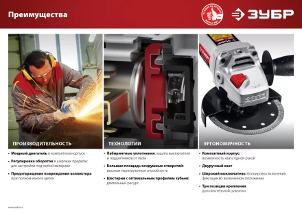 Машина углошлифовальная регулировка оборотов УШМ-125-1200 ЭМ3 серия МАСТЕР купить в Екатеринбурге