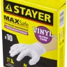 Перчатки STAYER "MASTER" виниловые экстратонкие, M, 10шт 11208-M купить в Екатеринбурге