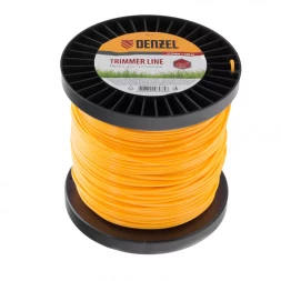 Леска для триммера круглая   2,4 мм 160 м на Din катушке Россия Denzel 96134