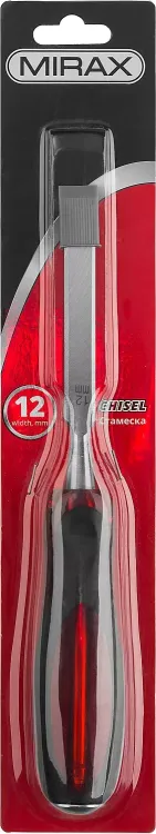 Стамеска MIRAX с двухкомпонентной прозрачной рукояткой, 12мм 1810-12 купить в Екатеринбурге