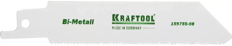 Полотно KRAFTOOL "INDUSTRIE QUALITAT", S522EF, для эл/ножовки, Bi-Metall, по металлу, шаг 1,4мм, 80мм 159755-08 купить в Екатеринбурге