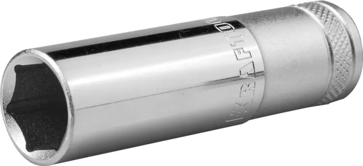 Торцовая головка KRAFTOOL "INDUSTRIE QUALITAT", удлиненная, Cr-V, FLANK, хромосатинированная, 1/2", 16 мм 27807-16_z01 купить в Екатеринбурге