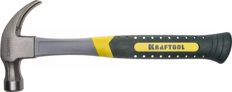 Молоток-гвоздодер 450 г с фиберглассовой рукояткой, KRAFTOOL 20280-450 20280-450 купить в Екатеринбурге