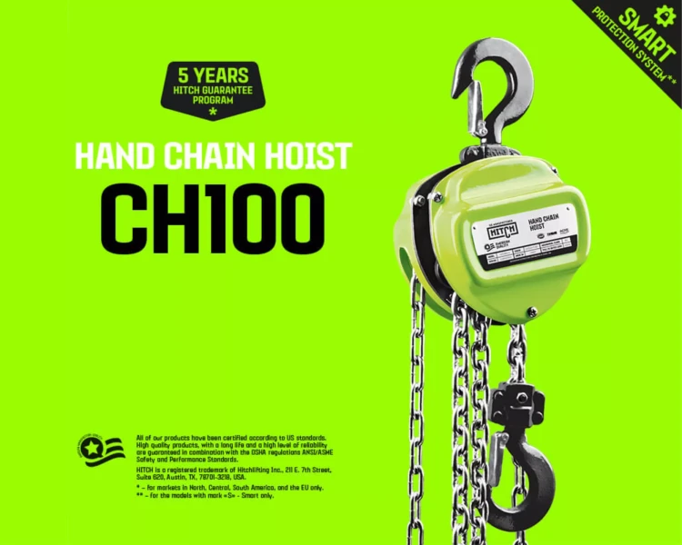 Таль ручная цепная HITCH CH100, 5 т, 9 м купить в Екатеринбурге