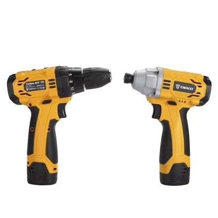 Набор аккумуляторного инструмента DEKO Гайковерт DKIS12 + Дрель DKCD12, 063-4107 купить в Екатеринбурге