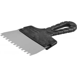 Шпатель ЗУБР &quot;МАСТЕР&quot; ФАСАДНЫЙ, нержавеющее полотно, 150мм, зуб 6х6мм 10078-15-06