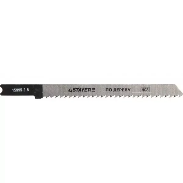 Полотна STAYER "PROFI", U101B, для эл/лобзика, HCS, по дереву, ДСП, ДВП, US-хвост., шаг 2,5мм, 75мм, 2шт 15995-2.5_z01 купить в Екатеринбурге