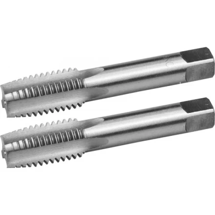 Комплект метчиков ЗУБР &quot;МАСТЕР&quot; ручных для нарезания метрической резьбы, М18 x 2,0, 2шт 4-28006-18-2.0-H2 купить в Екатеринбурге