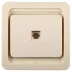 Розетка СВЕТОЗАР &quot;ГАММА&quot; телефонная одинарная, цвет бежевый SV-54117-B купить в Екатеринбурге
