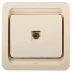 Розетка СВЕТОЗАР &quot;ГАММА&quot; телефонная одинарная, цвет бежевый SV-54117-B купить в Екатеринбурге