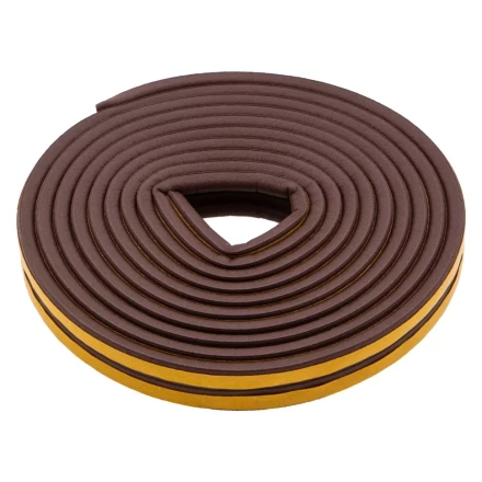 Уплотнитель резиновый, 6 м, профиль &quot;P&quot;, коричневый Сибртех 88918 купить в Екатеринбурге
